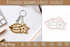 Keychain Carambola Fruit Lasercut SVG Bundle