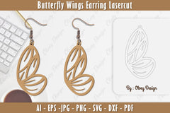 Butterfly Earring Lasercut SVG Bundle 2 - CraftNest - Digital Crafting and Art