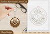 Zodiac Keychain SVG Bundle