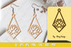 Flower Earring Laser Cut SVG Bundle