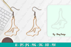 Flower Earring SVG Bundle 2 - CraftNest - Digital Crafting and Art