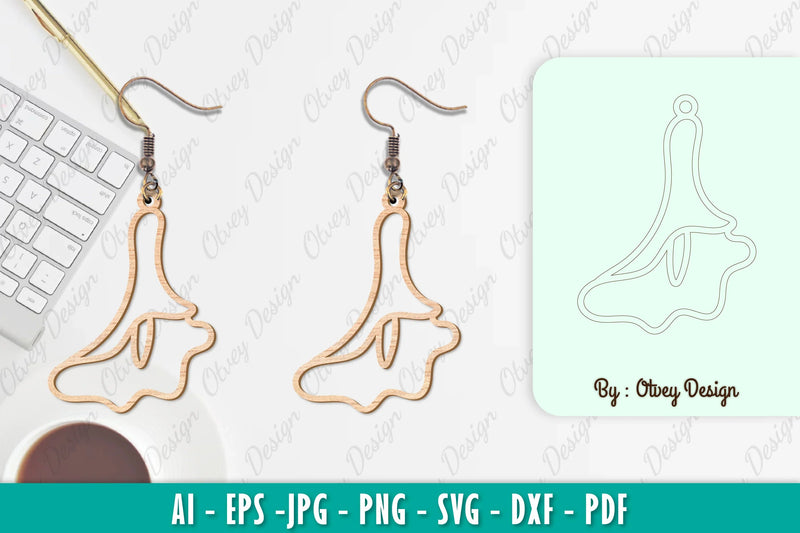 Flower Earring SVG Bundle 2 - CraftNest - Digital Crafting and Art