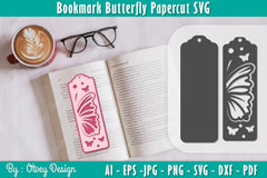 Bookmark Butterfly SVG Bundle 2 - CraftNest - Digital Crafting and Art