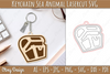Keychain Sea Animal Lasercut SVG Bundle