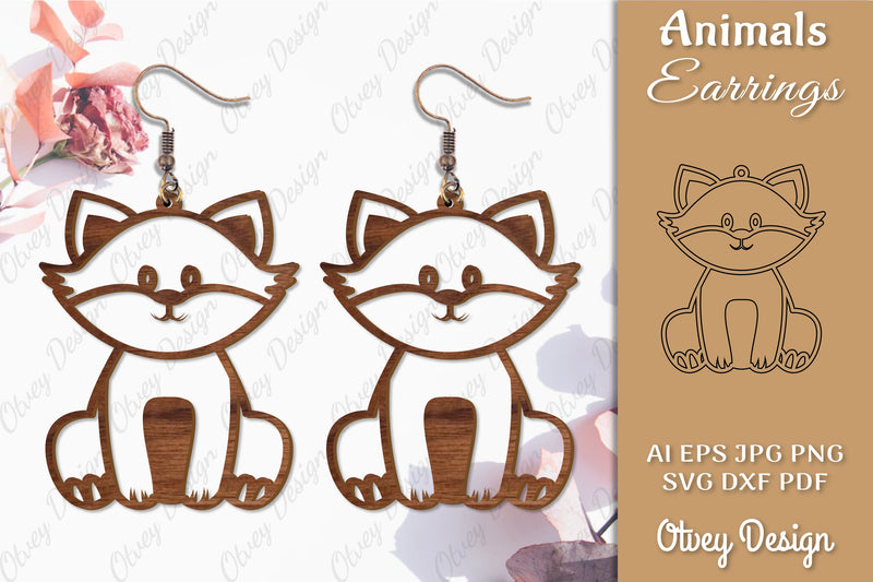 Animal Earrings SVG Bundle 2 - CraftNest - Digital Crafting and Art