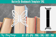 Butterfly Bookmark Template SVG Bundle 17 - CraftNest - Digital Crafting and Art