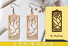 Flower Earring Laser Cut SVG Bundle