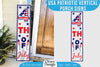 USA Patriotic Vertical Porch Signs SVG Bundle