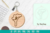 Flower Keychain SVG Bundle