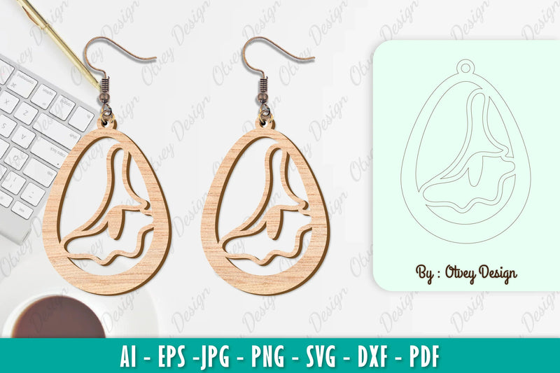 Flower Earring SVG Bundle 14 - CraftNest - Digital Crafting and Art