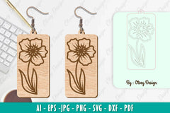 Flower Earring SVG Bundle 27 - CraftNest - Digital Crafting and Art