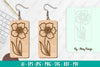 Flower Earring SVG Bundle