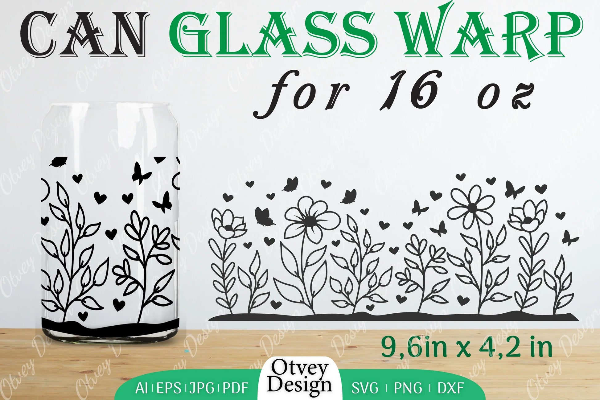 Blooming Wildflowers Can Glass 16 OZ SVG Bundle 3 - CraftNest - Digital Crafting and Art