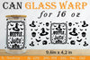 Halloween 16 oz Can Glass Wrap SVG Bundle