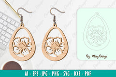 Flower Earring SVG Bundle 15 - CraftNest - Digital Crafting and Art