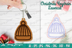 Christmas Keychain Lasercut SVG Bundle - CraftNest - Digital Crafting and Art