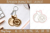 Orange Fruit Keychain Lasercut SVG Bundle
