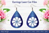 Laser Cut Flower Earrings SVG Bundle