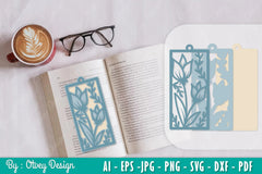 Flowers Bookmark SVG Bundle 4 - CraftNest - Digital Crafting and Art