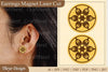 Lasercut Earrings Magnet SVG Bundle