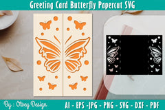 Greeting Card Butterfly SVG Bundle 4 - CraftNest - Digital Crafting and Art