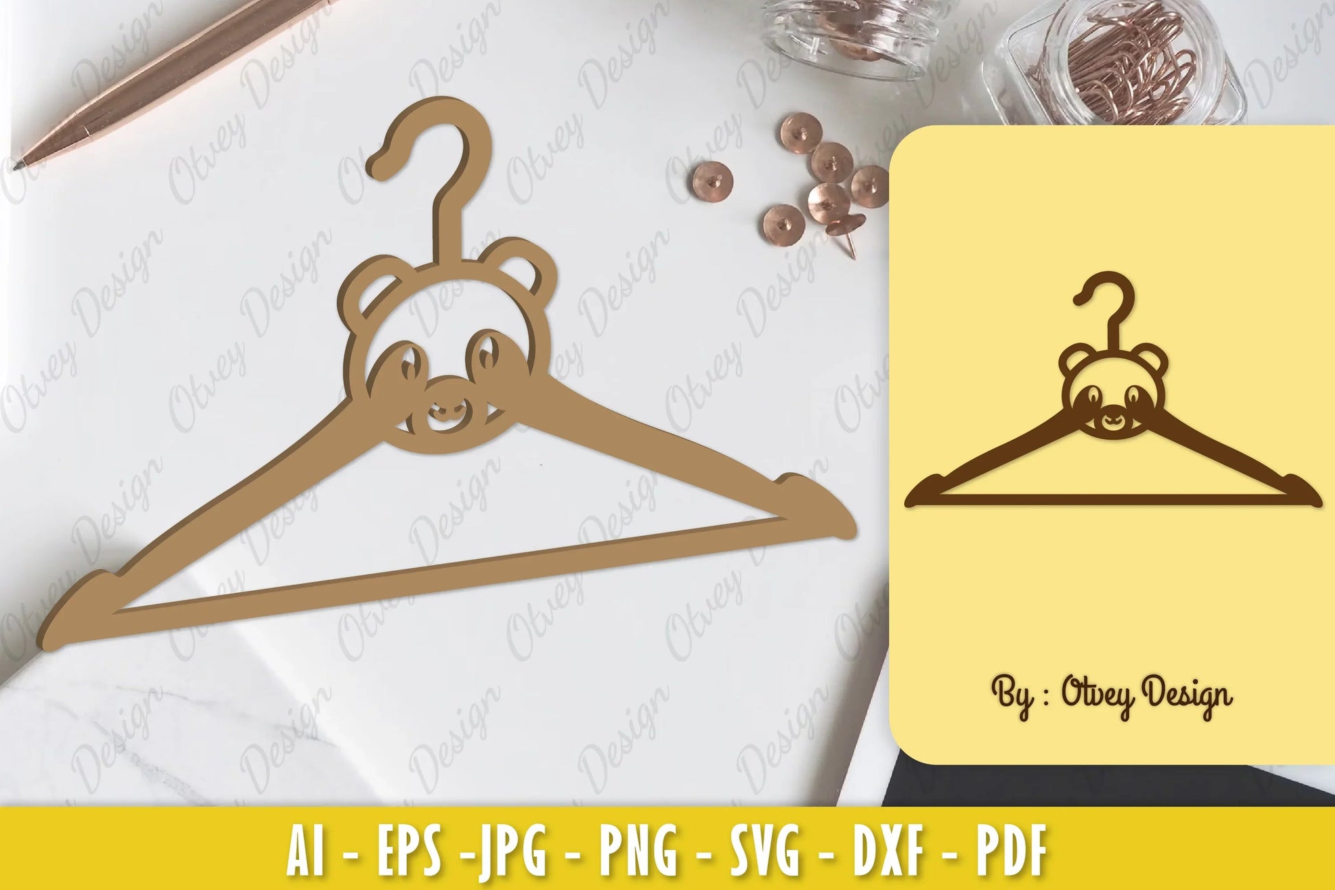 Baby Animals Hanger Laser Cut SVG Bundle 5 - CraftNest - Digital Crafting and Art