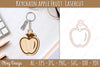 Apple Fruit Keychain Lasercut SVG Bundle