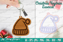 Christmas Keychain Lasercut SVG Bundle - CraftNest - Digital Crafting and Art