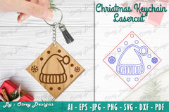 Christmas Keychain Lasercut SVG Bundle 72 - CraftNest - Digital Crafting and Art