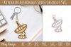 Astronaut Space Keychain Earring SVG Bundle