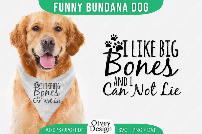 Funny Dog Bandana SVG Bundle 5 - CraftNest - Digital Crafting and Art