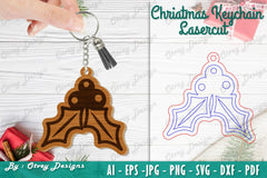 Christmas Keychain Lasercut SVG Bundle - CraftNest - Digital Crafting and Art