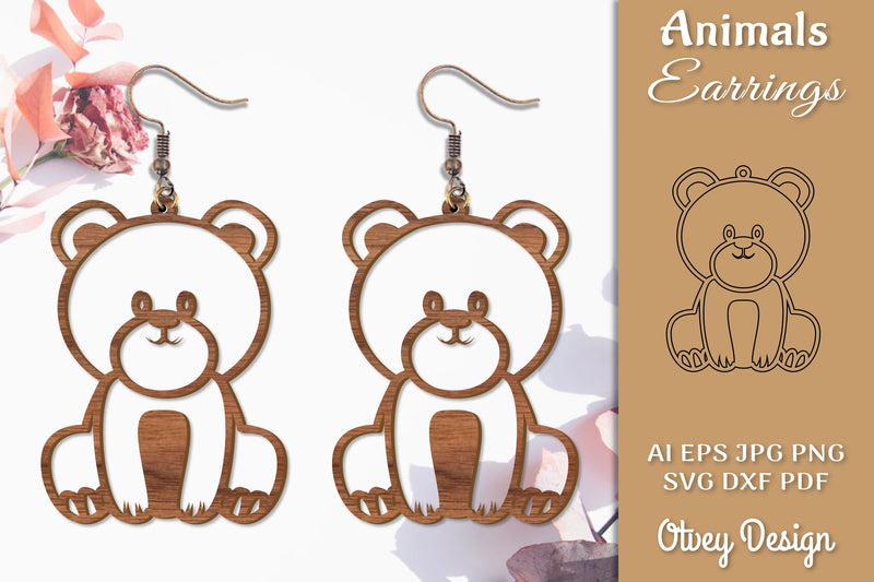 5280 Animals Earrings SVG Bundle - CraftNest - Digital Crafting and Art