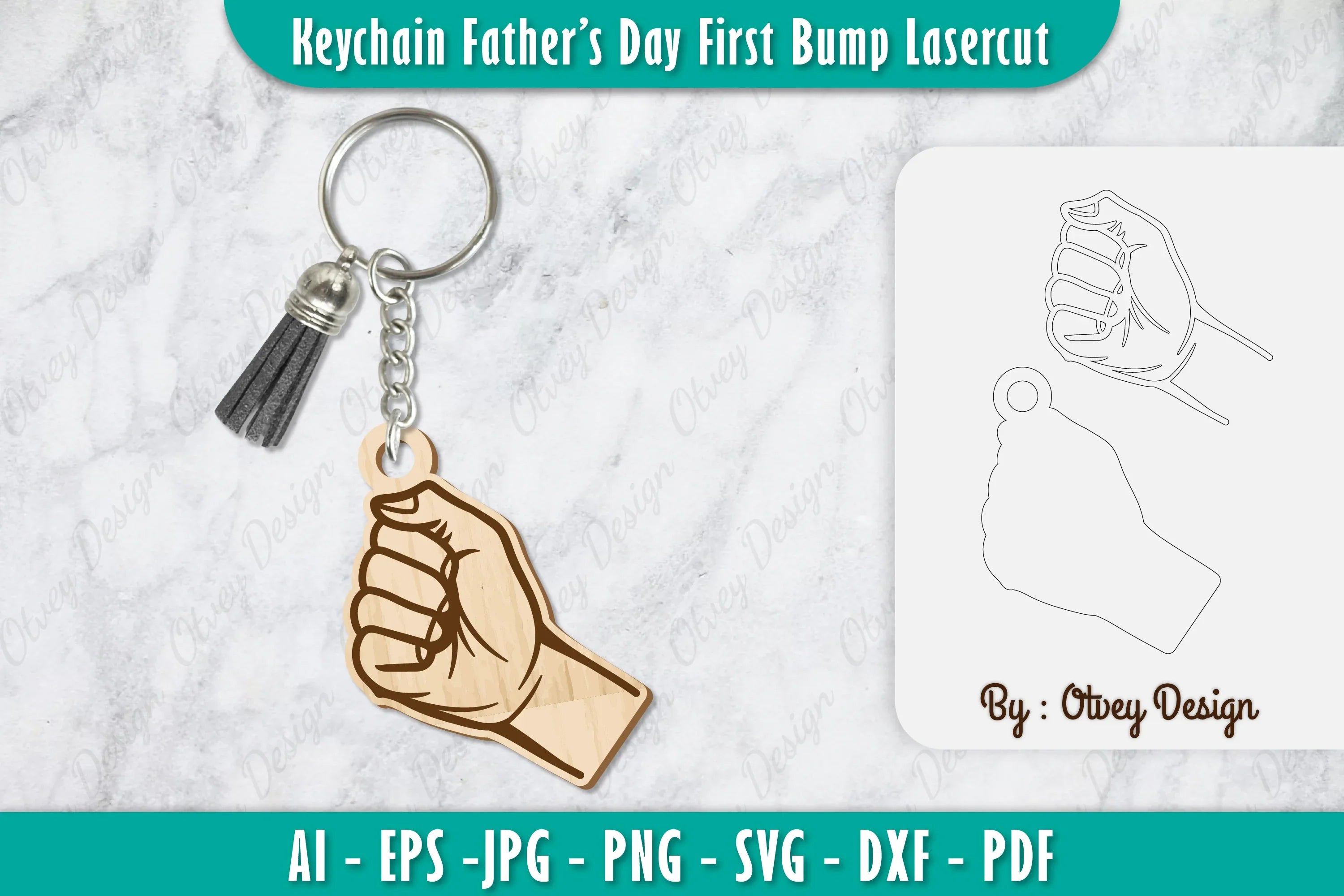 Father's Day First Bump Keychain SVG Bundle 2 - CraftNest - Digital Crafting and Art
