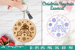 Christmas Keychain Lasercut SVG Bundle - CraftNest - Digital Crafting and Art