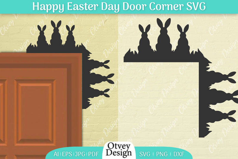 Easter Door Corner SVG Bundle 6 - CraftNest - Digital Crafting and Art