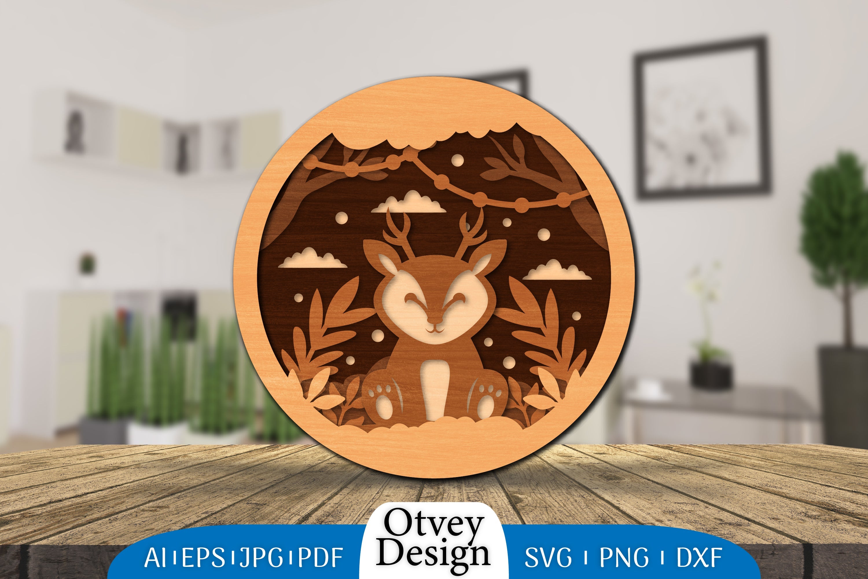 3D Layered Animals Lasercut SVG Bundle 4 - CraftNest - Digital Crafting and Art