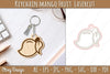 Keychain Mango Fruit Lasercut SVG Bundle