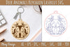 Deer Animal Keychain SVG Bundle