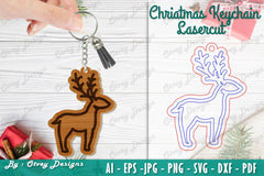 Christmas Keychain Lasercut SVG Bundle - CraftNest - Digital Crafting and Art