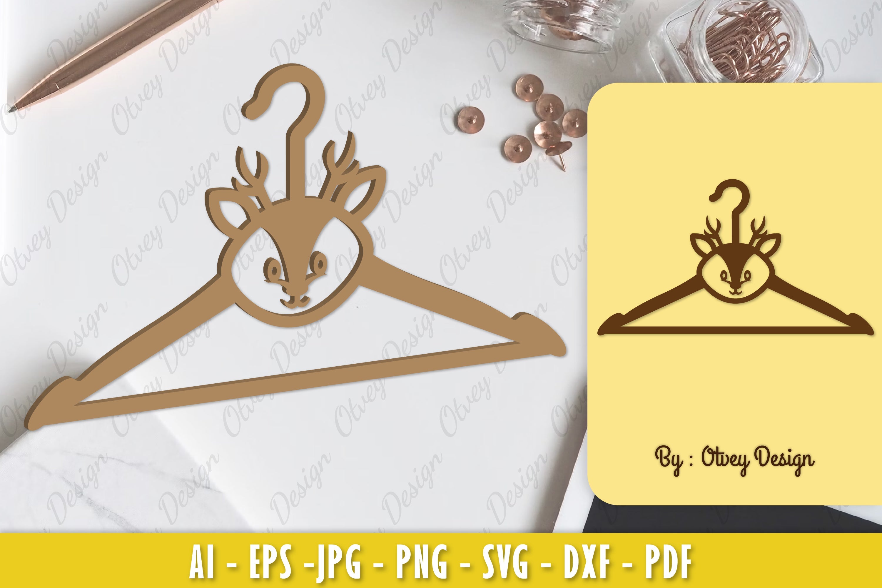 Baby Animals Hanger Laser Cut SVG Bundle 7 - CraftNest - Digital Crafting and Art
