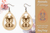 Deer Animal Earrings Lasercut SVG Bundle