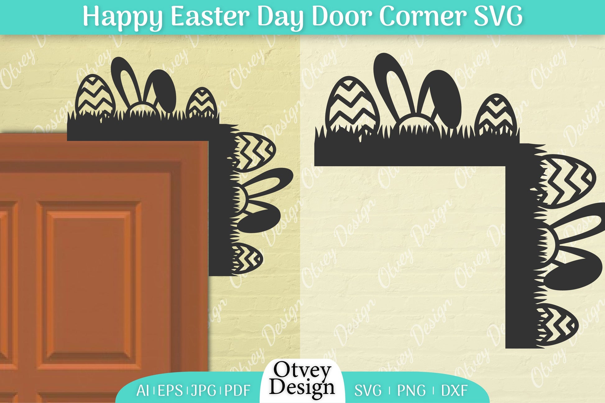 Easter Door Corner SVG Bundle 7 - CraftNest - Digital Crafting and Art