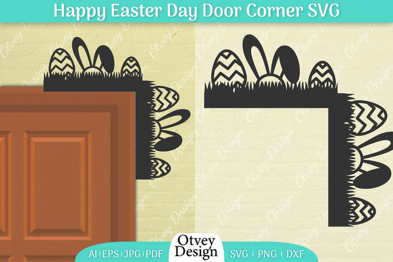 Easter Door Corner SVG Bundle 7 - CraftNest - Digital Crafting and Art
