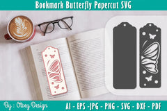 Bookmark Butterfly SVG Bundle 7 - CraftNest - Digital Crafting and Art