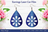 Laser Cut Flower Earrings SVG Bundle