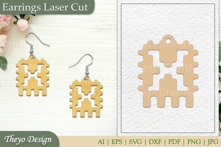 Earrings Lasercut SVG Bundle
