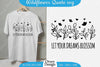 Wildflowers Quote Motivational Sayings SVG Bundle