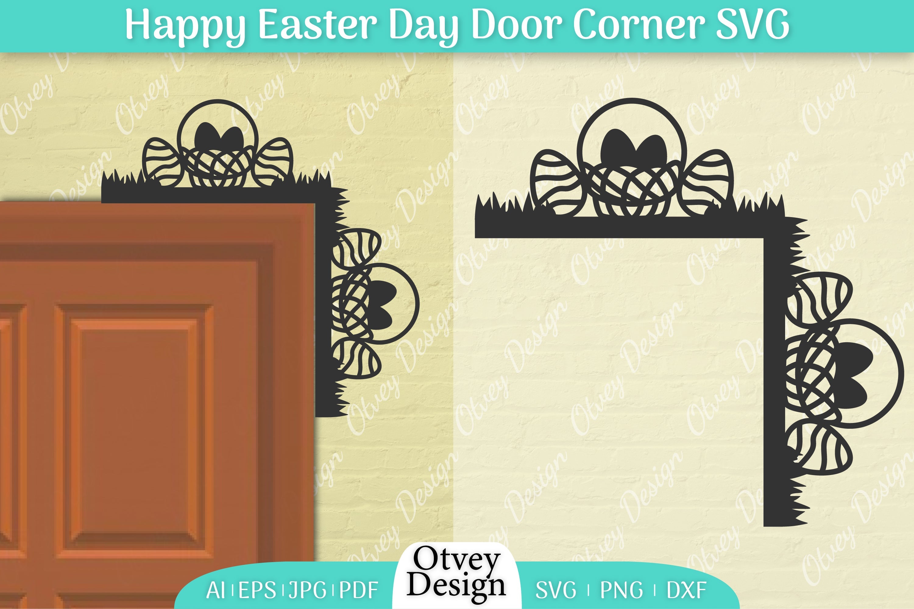 Easter Door Corner SVG Bundle 9 - CraftNest - Digital Crafting and Art