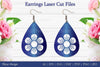 Laser Cut Flower Earrings SVG Bundle